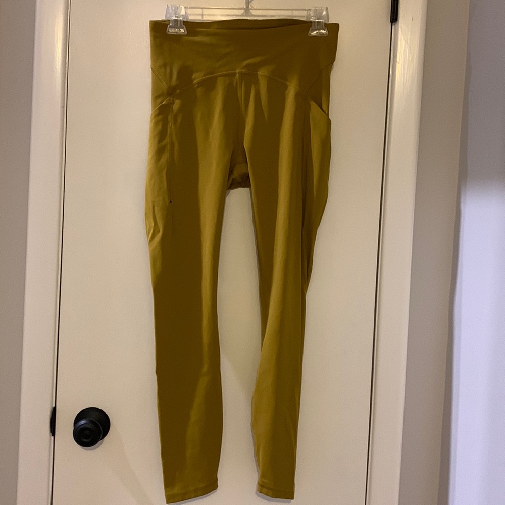 Lululemon wunder train leggings- color is gold spice